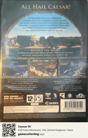 Caesar IV Computer, United Kingdom box back