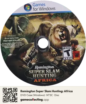 Remington Super Slam Hunting: Africa Computer, NTSC disc