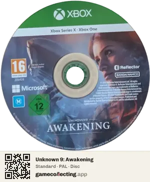 Unknown 9: Awakening Xbox Series X, PAL disc