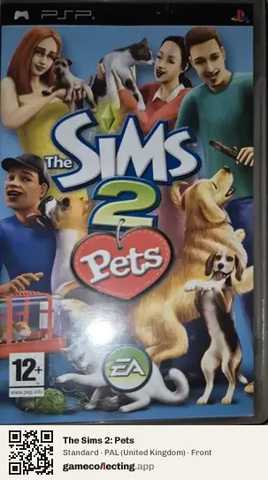 The Sims 2: Pets PlayStation Portable, United Kingdom box front