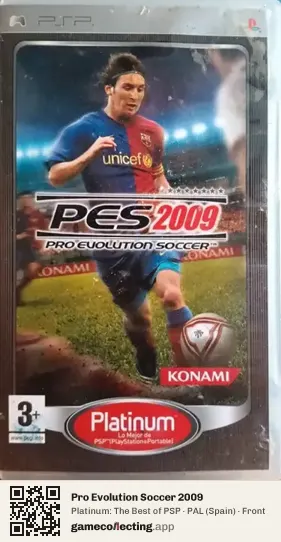 Pro Evolution Soccer 2009 PlayStation Portable, Spain box front