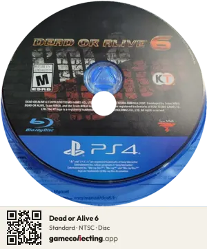 Dead or Alive 6 PlayStation 4, NTSC disc