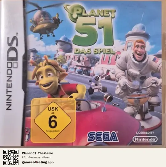 Planet 51: The Game Nintendo DS, Germany box front