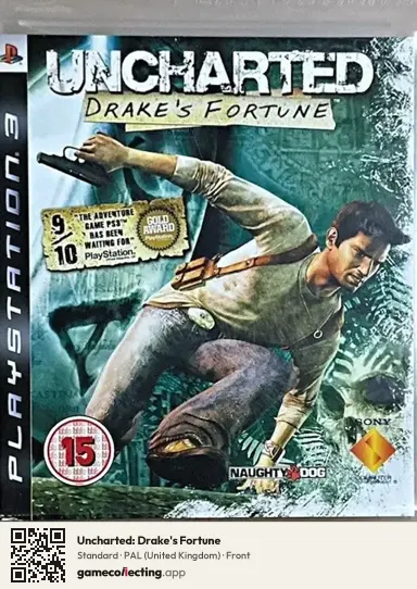 Uncharted: Drake's Fortune PlayStation 3, United Kingdom box front
