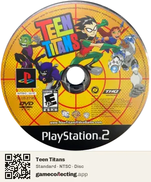 Teen Titans PlayStation 2, NTSC disc