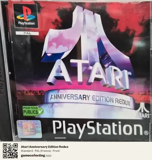 Atari Anniversary Edition Redux PlayStation, France box front