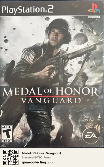 Medal of Honor: Vanguard PlayStation 2, NTSC box front