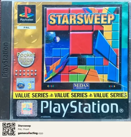 Starsweep PlayStation, PAL box front