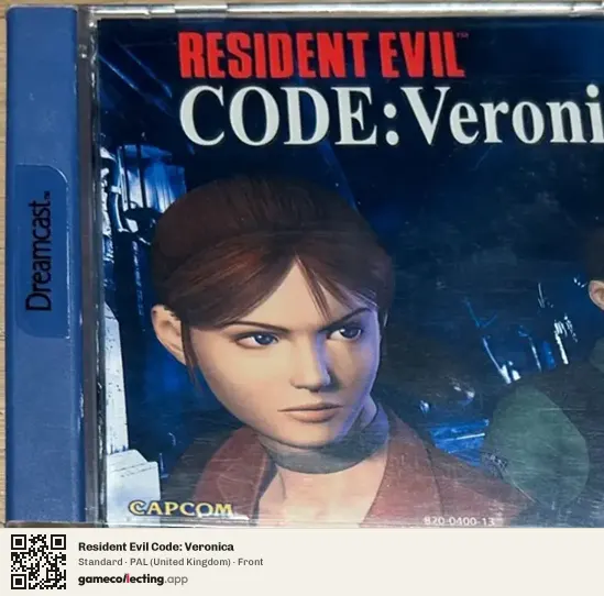 Resident Evil Code: Veronica Sega Dreamcast, United Kingdom box front