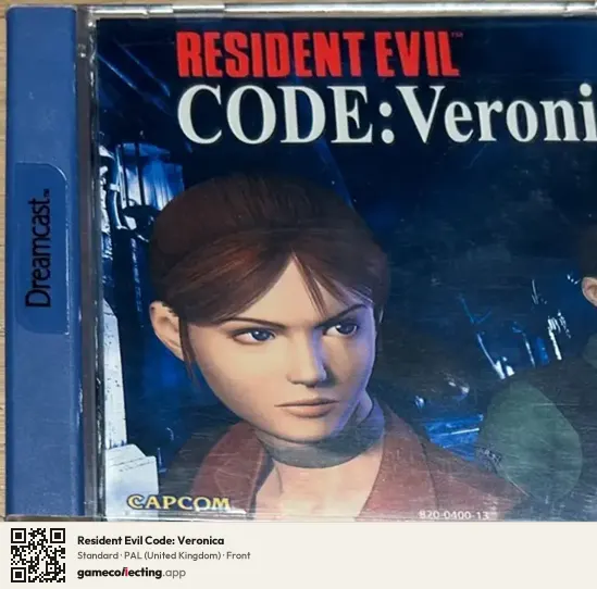 Resident Evil Code: Veronica Sega Dreamcast, United Kingdom box front