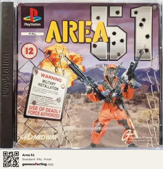 Area 51 PlayStation, PAL box front