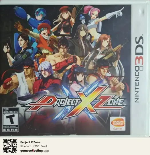 Project X Zone Nintendo 3DS, NTSC box front