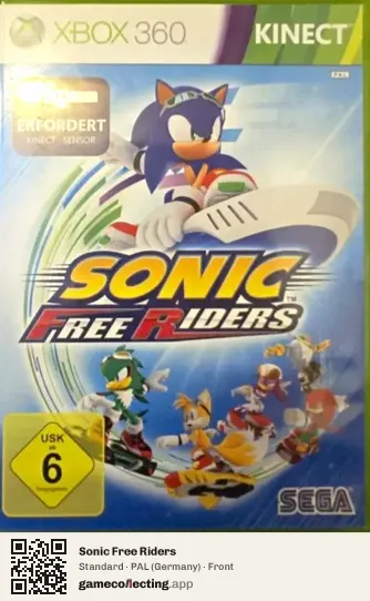 Sonic Free Riders Xbox 360, Germany box front