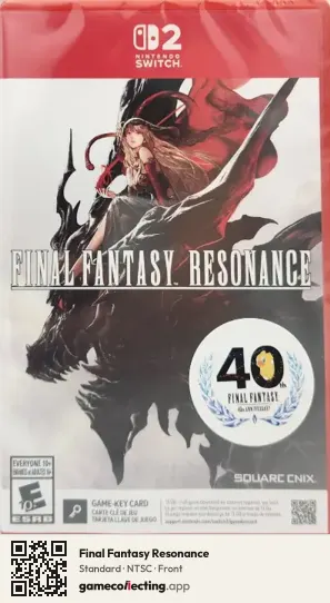 Final Fantasy Resonance Nintendo Switch 2, NTSC box front