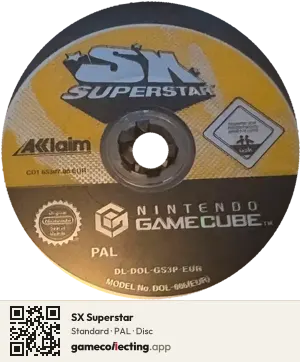 SX Superstar Nintendo GameCube, PAL disc