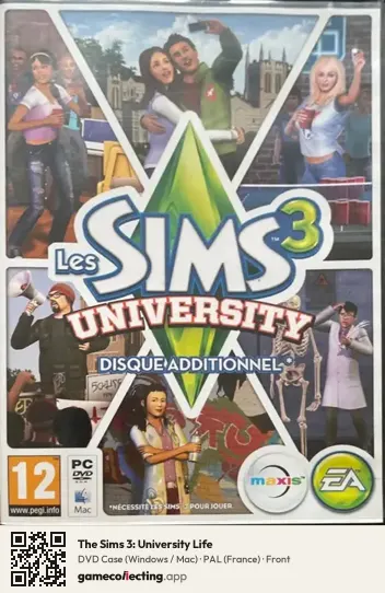 The Sims 3: University Life Computer, France box front
