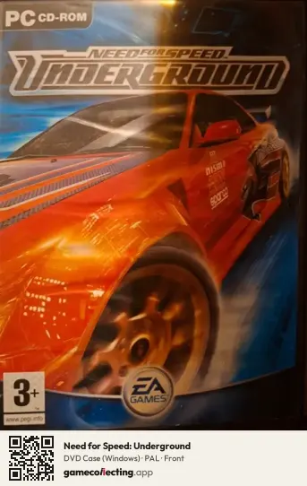Need for Speed: Underground Computer, PAL box front