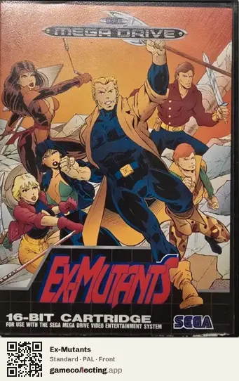 Ex-Mutants Sega Mega Drive / Genesis, PAL box front