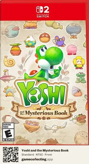 Yoshi and the Mysterious Book Nintendo Switch 2, NTSC box front