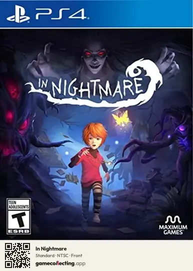 In Nightmare PlayStation 4, NTSC box front