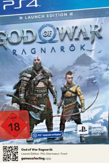 God of War Ragnarök PlayStation 4, Germany box front