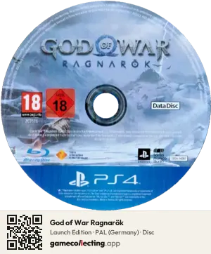 God of War Ragnarök PlayStation 4, PAL disc