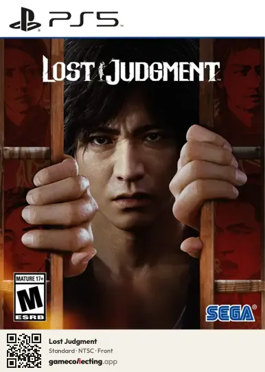 Lost Judgment PlayStation 5, NTSC box front