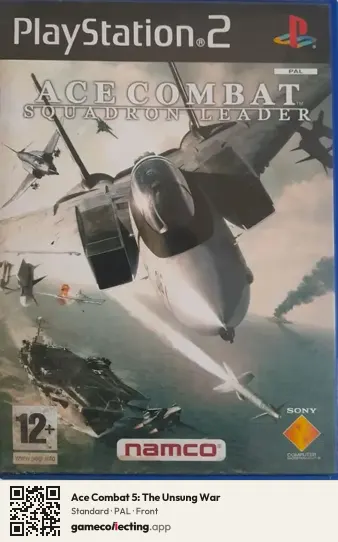 Ace Combat 5: The Unsung War PlayStation 2, PAL box front