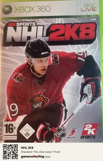 NHL 2K8 Xbox 360, Germany box front