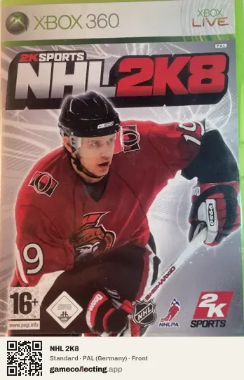NHL 2K8 Xbox 360, Germany box front