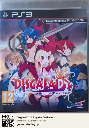 Disgaea D2: A Brighter Darkness PlayStation 3, France box front