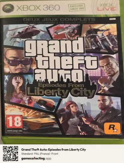 Grand Theft Auto: Episodes from Liberty City Xbox 360, France box front