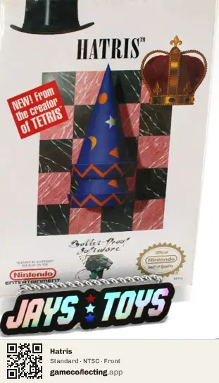 Hatris Nintendo Entertainment System, NTSC box front
