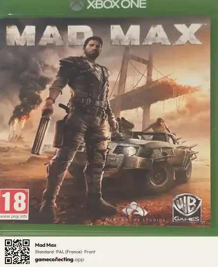 Mad Max Xbox One, France box front