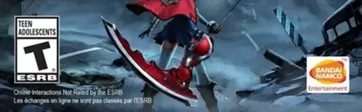 God Eater 2: Rage Burst, the ESRB box on its front