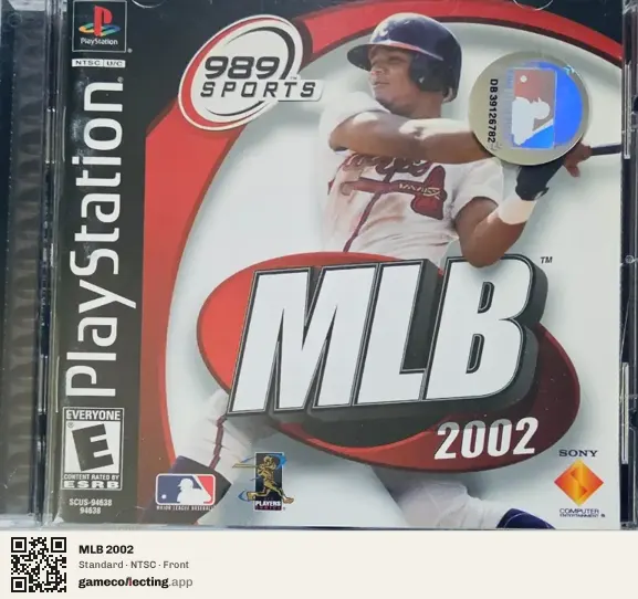 MLB 2002 PlayStation, NTSC box front