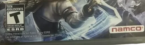 Soulcalibur V, the ESRB box on its front