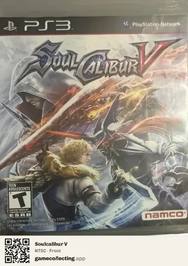 Soulcalibur V PlayStation 3, NTSC box front