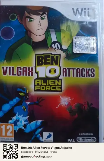 Ben 10: Alien Force: Vilgax Attacks Nintendo Wii, Italy box front