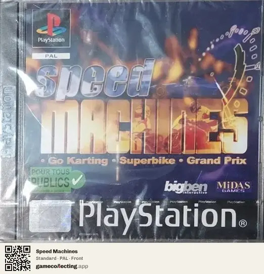 Speed Machines PlayStation, PAL box front