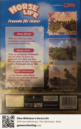 Ellen Whitaker's Horse Life Computer, Germany box back