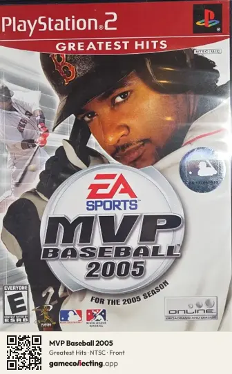 MVP Baseball 2005 PlayStation 2, NTSC box front