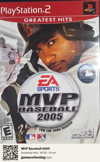 MVP Baseball 2005 PlayStation 2, NTSC box front