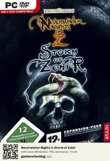Neverwinter Nights 2: Storm of Zehir Computer, Germany box front