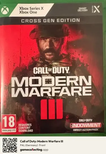 Call of Duty: Modern Warfare III Xbox Series X, Germany box front