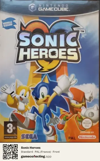 Sonic Heroes Nintendo GameCube, France box front