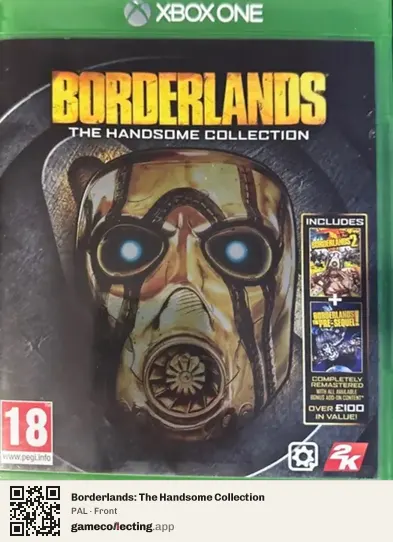 Borderlands: The Handsome Collection Xbox One, PAL box front