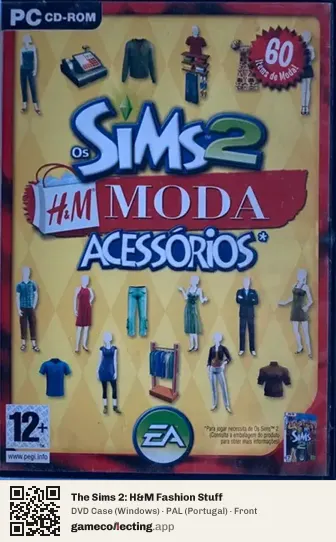 The Sims 2: H&M Fashion Stuff Computer, Portugal box front