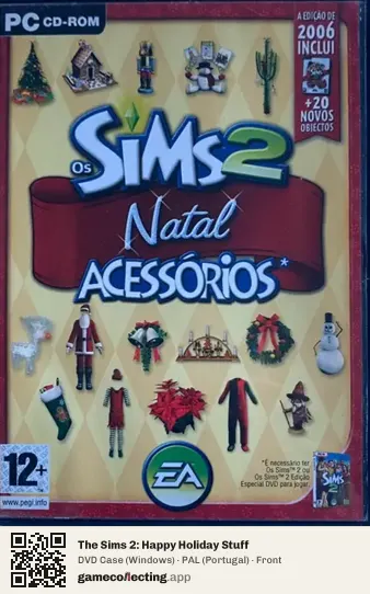 The Sims 2: Happy Holiday Stuff Computer, Portugal box front