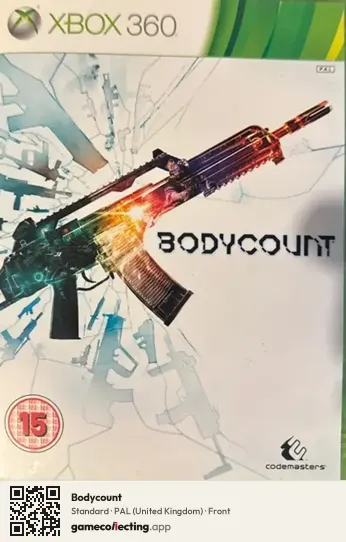 Bodycount Xbox 360, United Kingdom box front